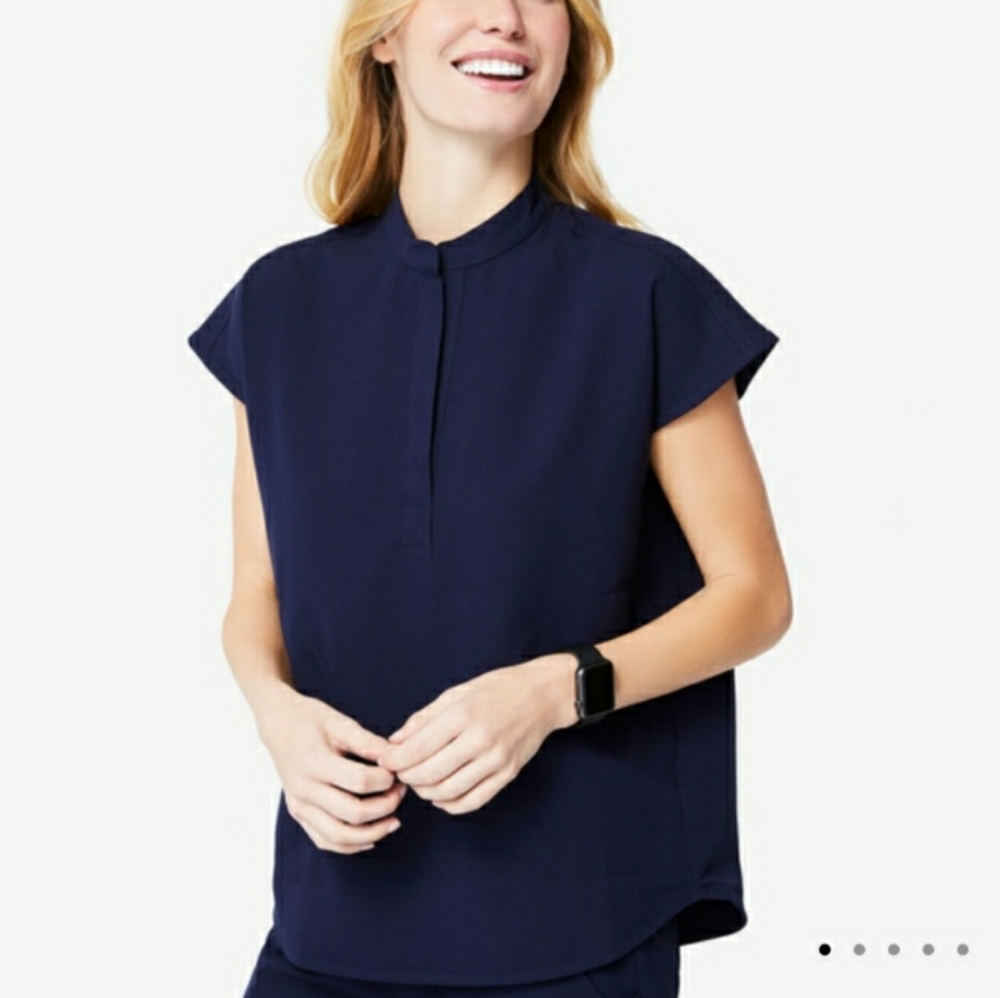 Navy Rafaela Oversized Scrub Top XXS EUC